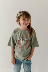Girls Cotton Screen-Printed Tee in Roaming Dreamer
