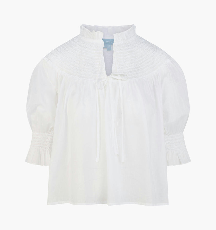 The Zinnia Top -  White
