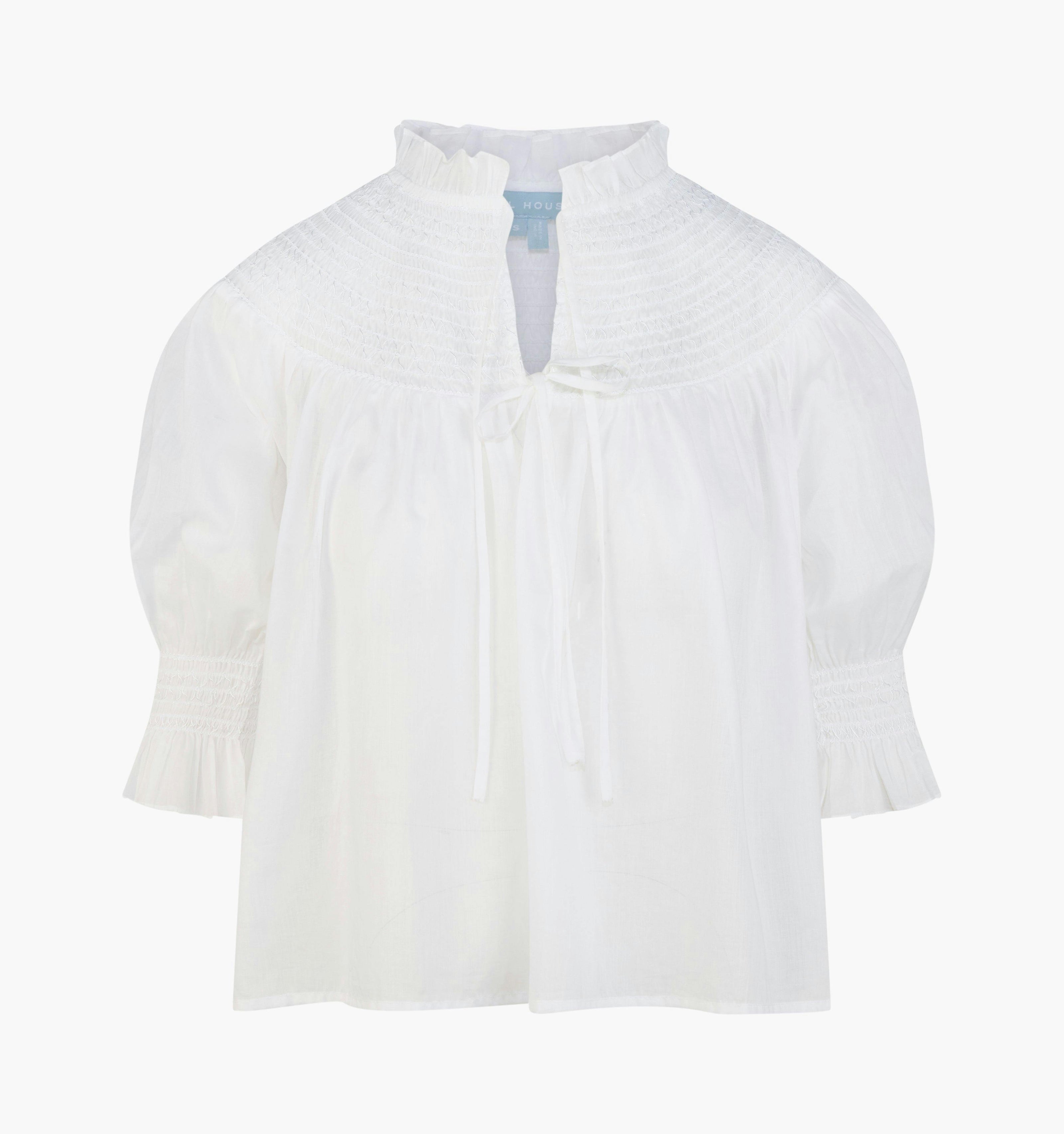 The Zinnia Top -  White