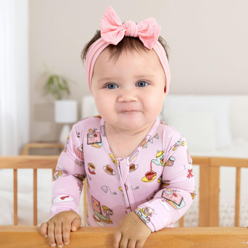 Tea Party Bamboo Convertible Footie