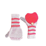 Fingerless Mittens, Pink