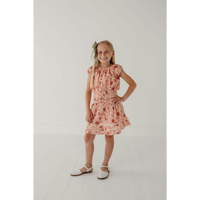 Smocked Eyelet Skirt
