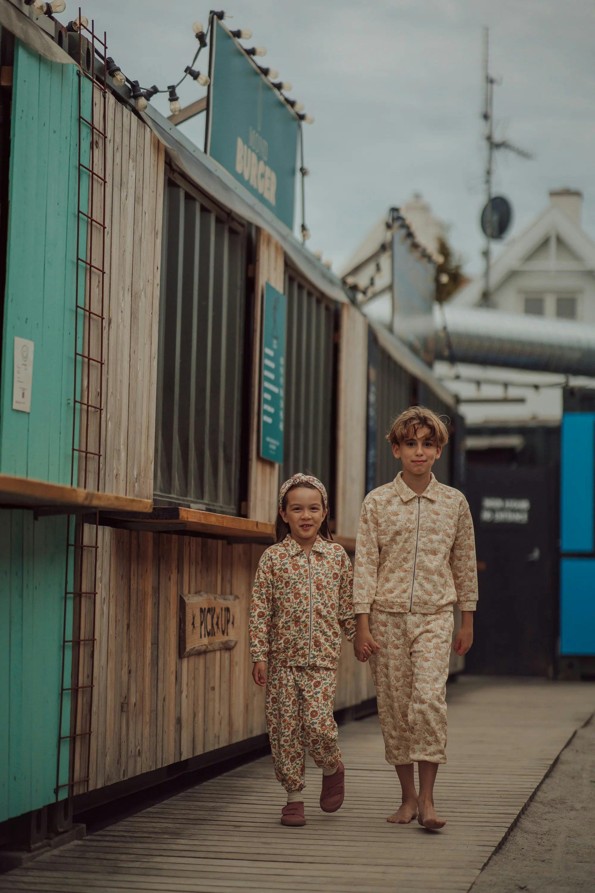 Tracksuit Pants | Organic Cotton Jersey - In Bloom