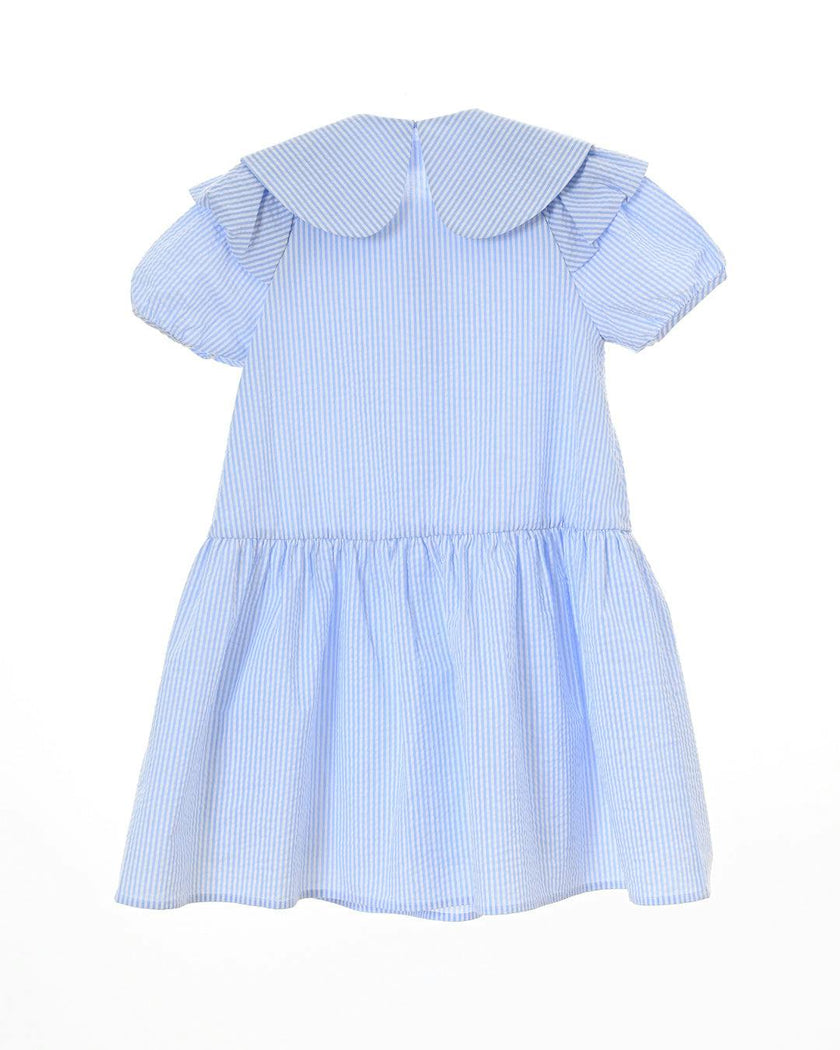 Bloomie dress (light-blue-stripe)