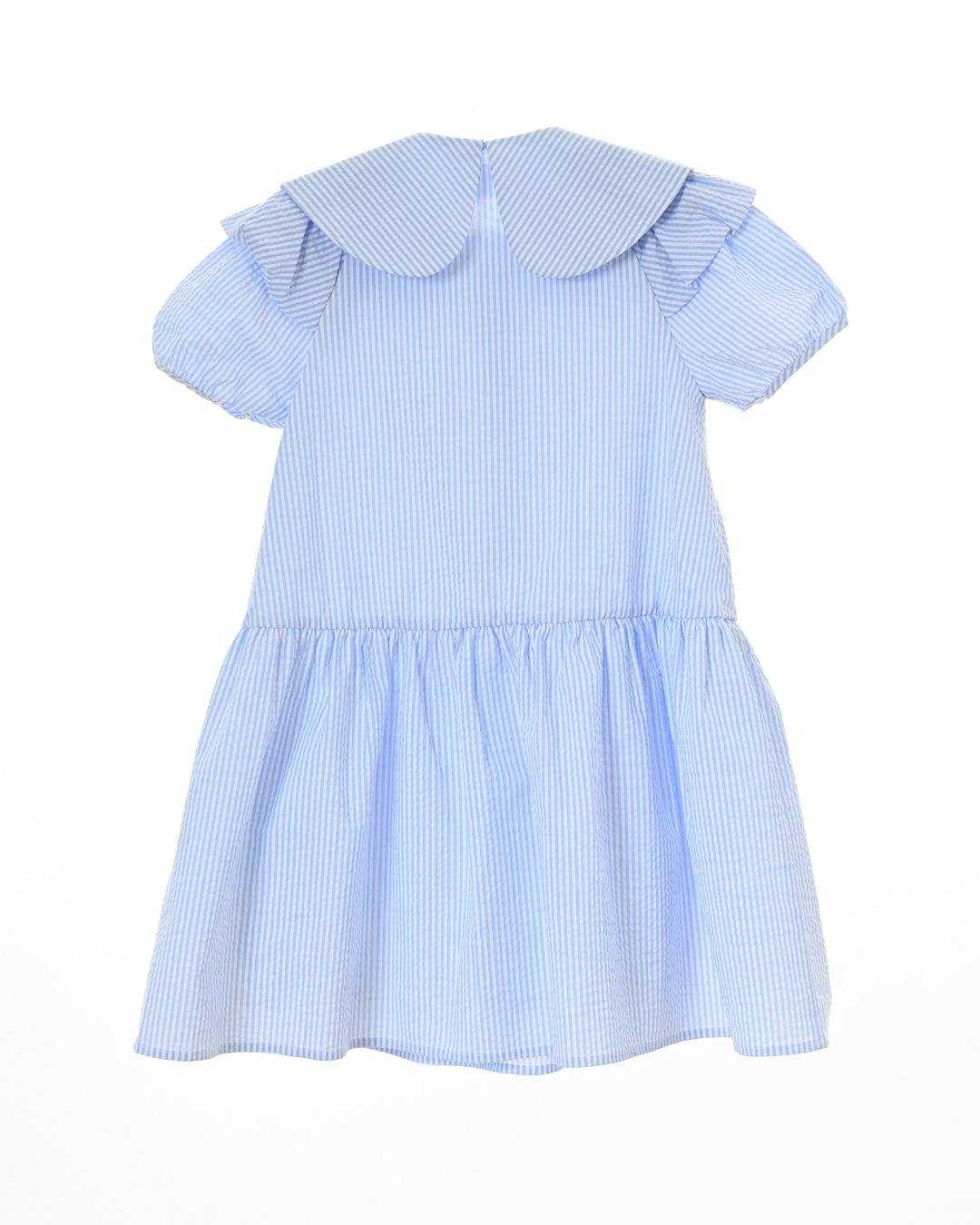 Bloomie dress (light-blue-stripe)