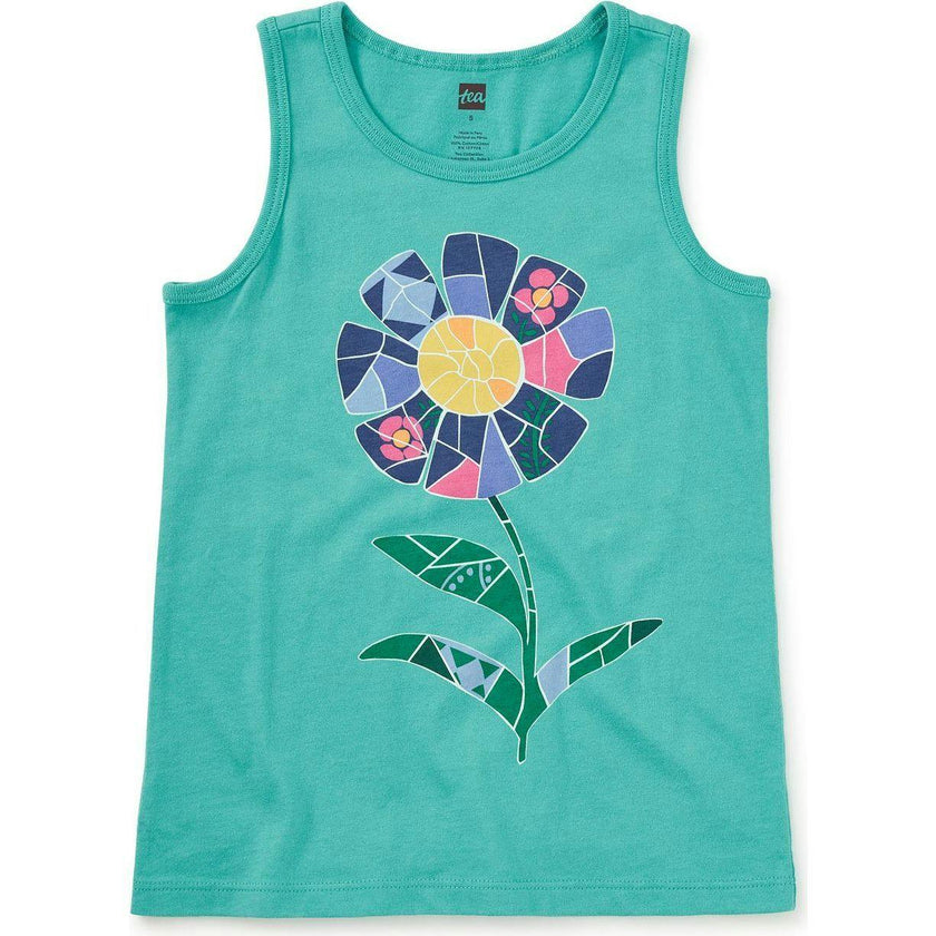 Gaudi'S Flower Graphic Tank, Blue