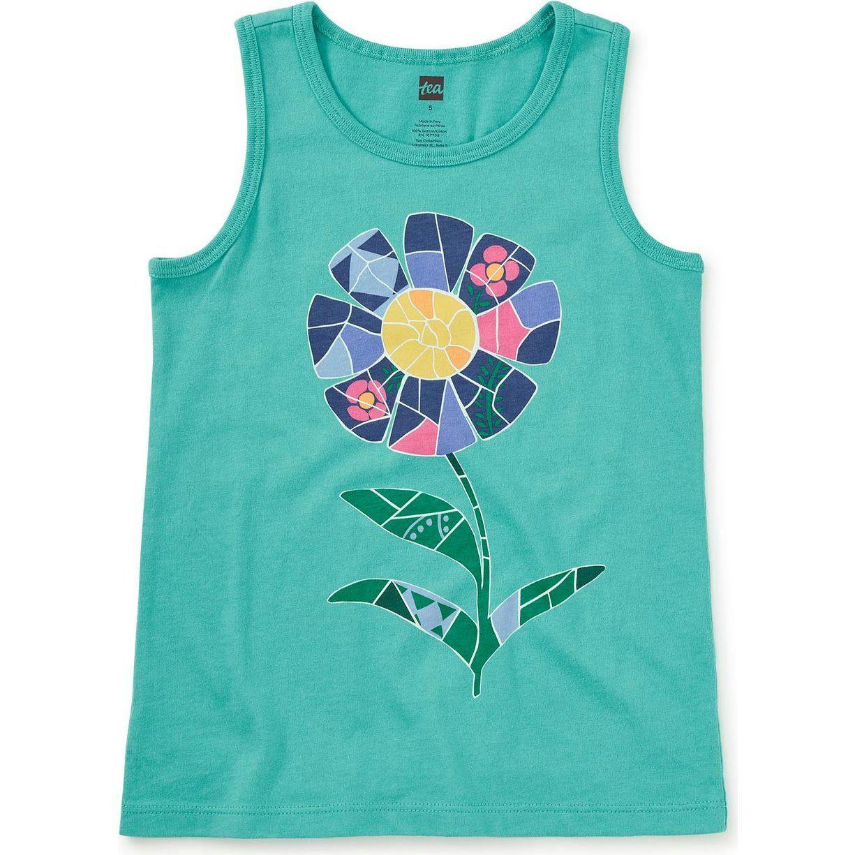 Gaudi'S Flower Graphic Tank, Blue