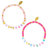 Girl's Big Sis/Lil Sis Stretchy Bead Bracelet Set