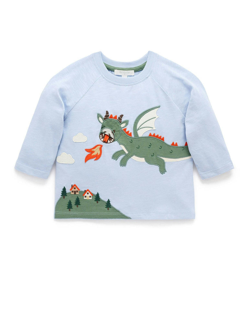 Dragon Tee & Cargo Pant Set Ice