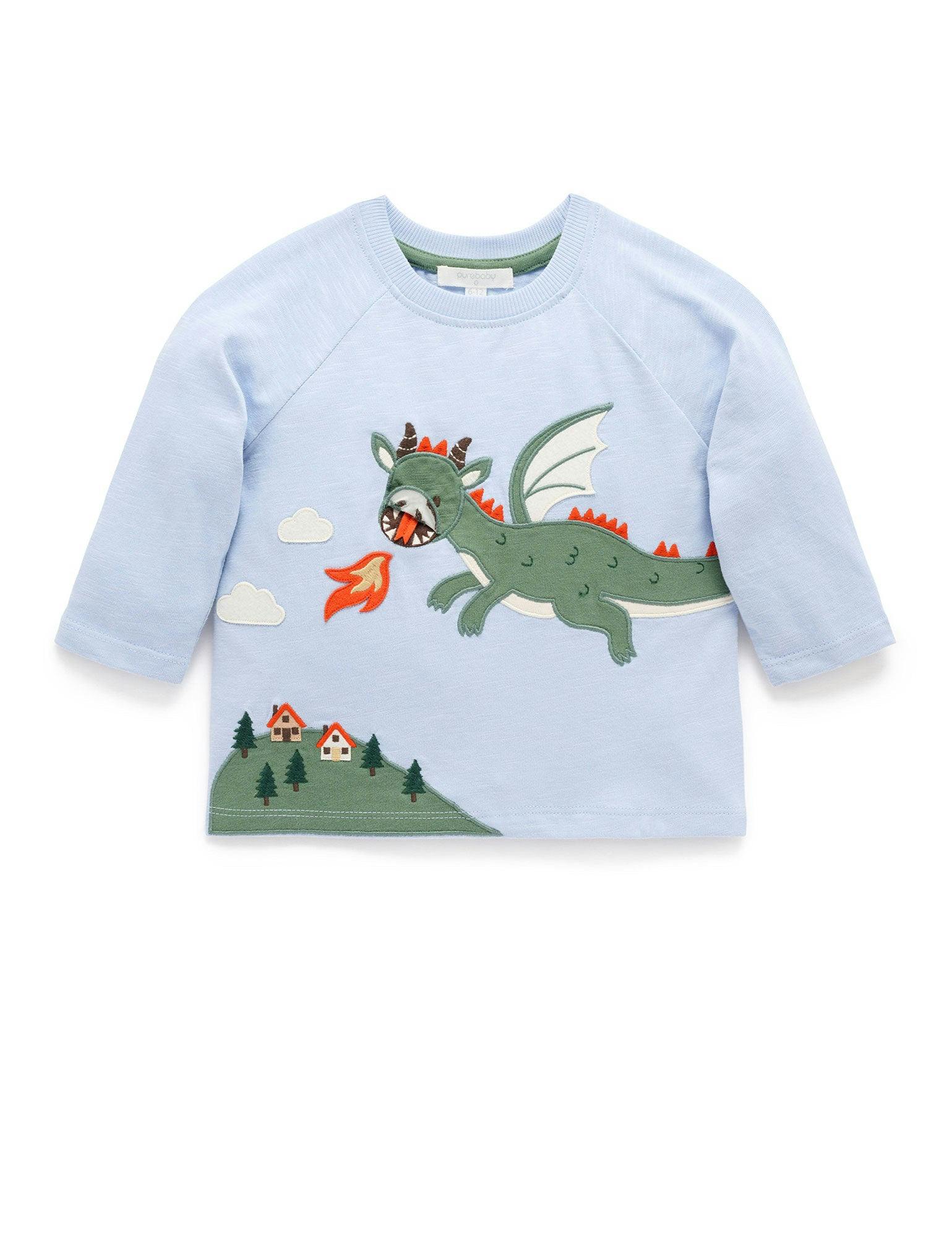 Dragon Tee & Cargo Pant Set Ice