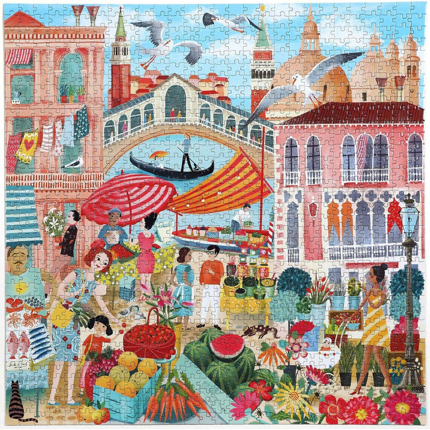 Piece and Love Venice Open Market Jigsaw Puzzle