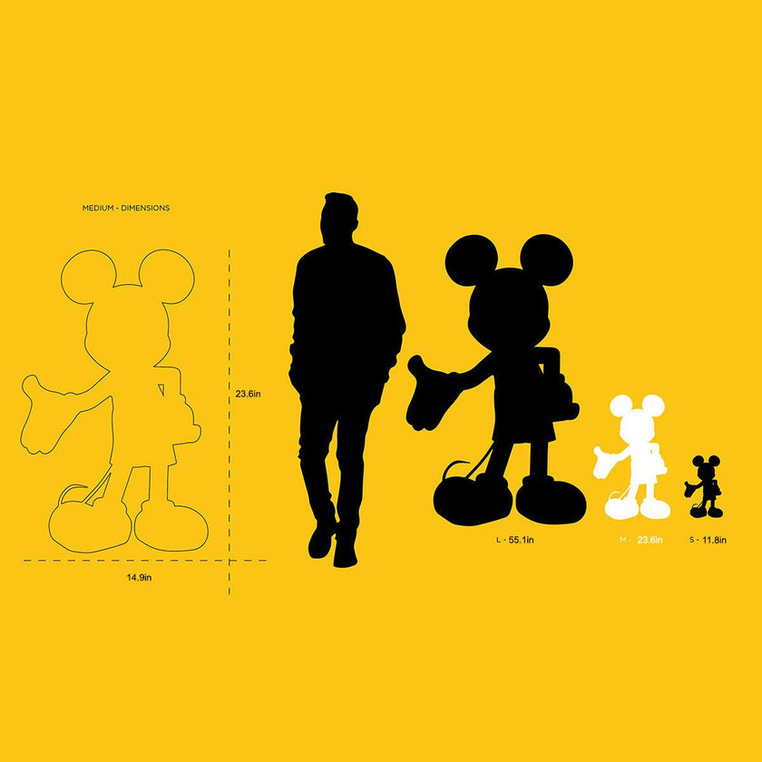 Mickey Mouse WELCOME White & Gold 24in