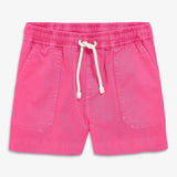 Kids garment dyed stretch chino midi short