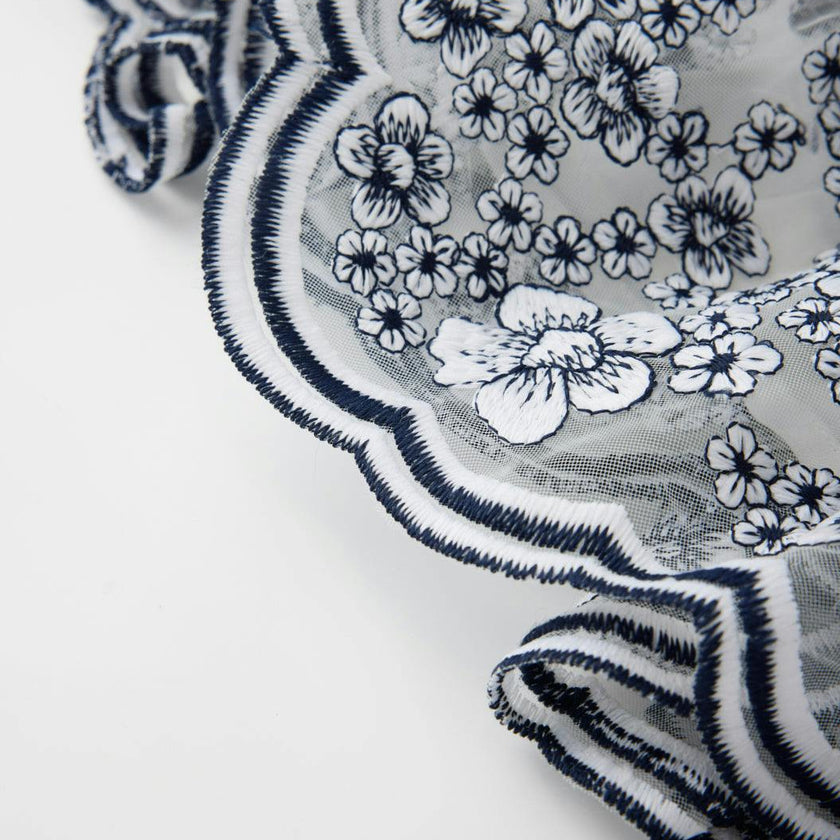 Eliza Embroidered Mini Dress