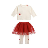 Red Antonia Two-Piece Tutu Set