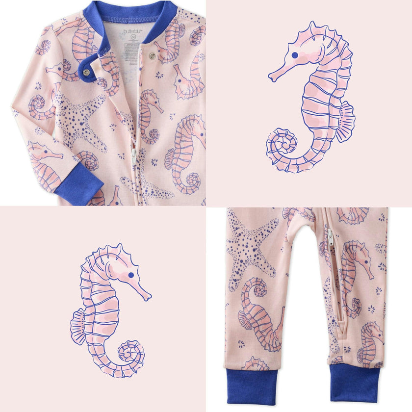 SHAWN Snug-fit Footless Baby Pajamas for Boys & Girls
