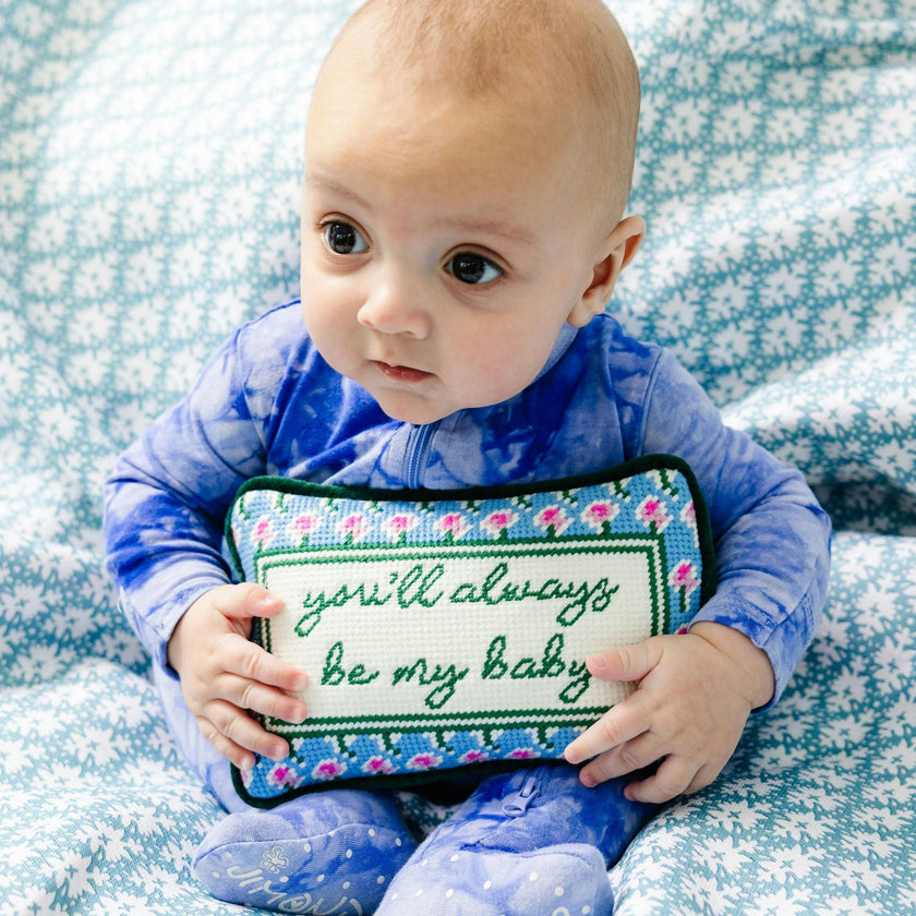 Be My Baby Mini Needlepoint Pillow