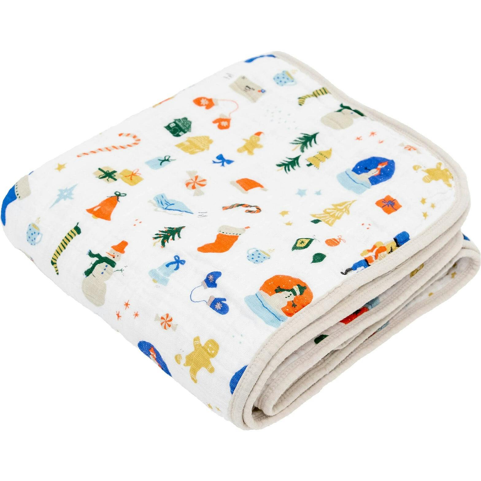 Original Cotton Muslin Quilt - Christmas Time