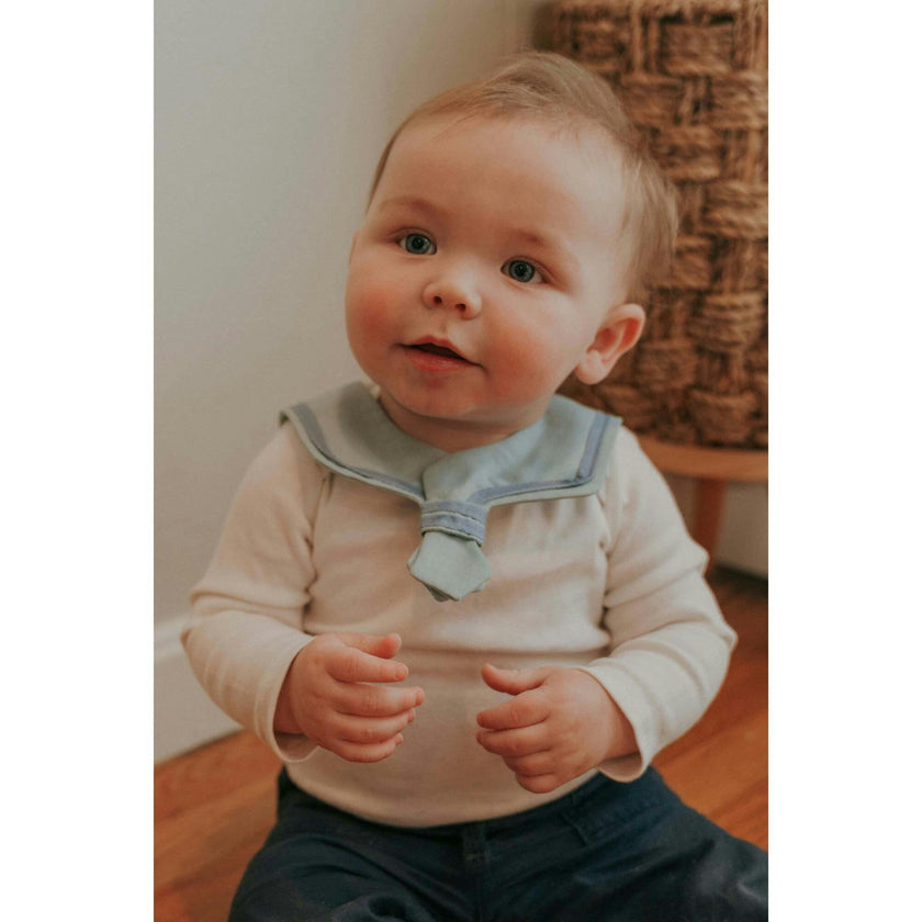 Sailor Style Collar-Milk