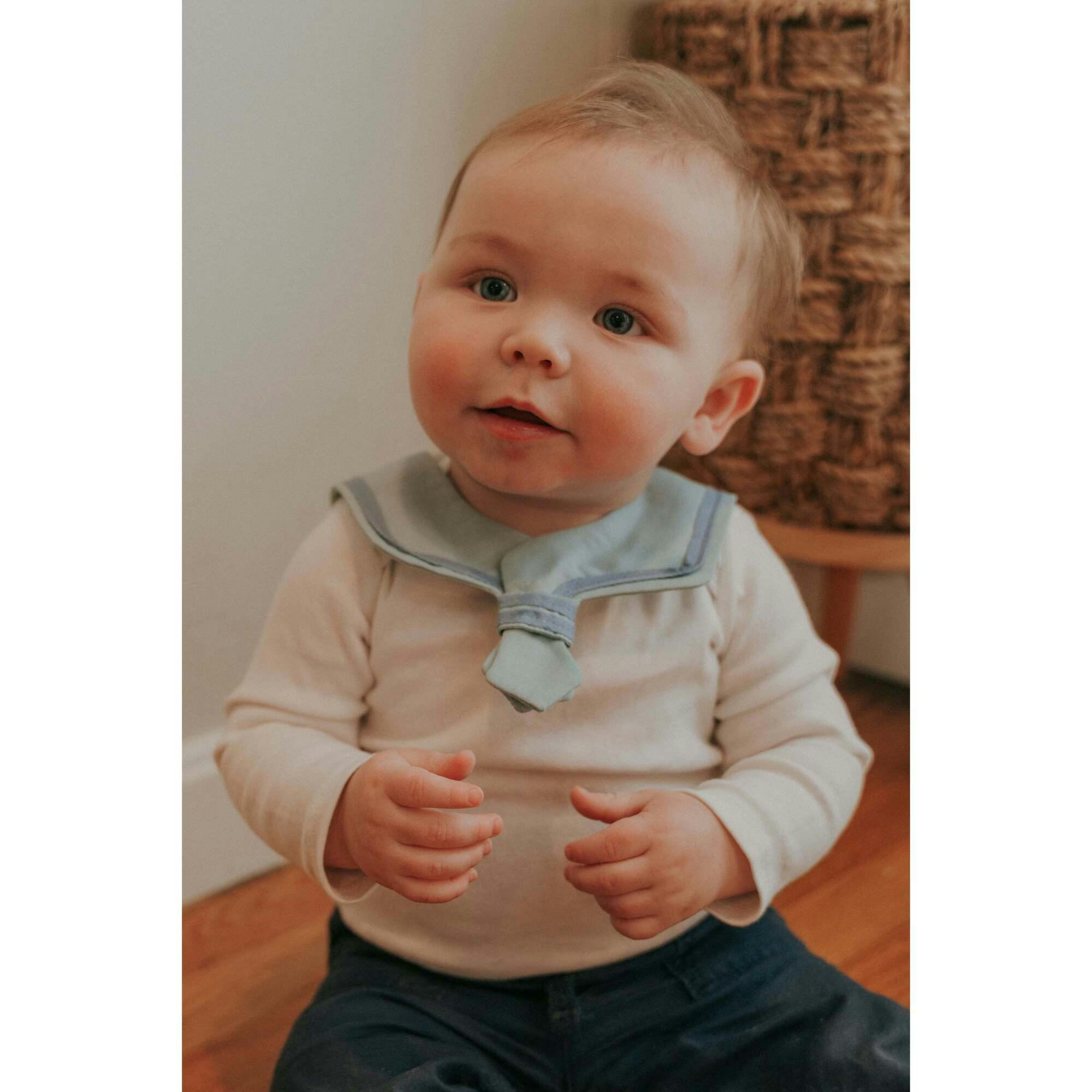 Sailor Style Collar-Milk