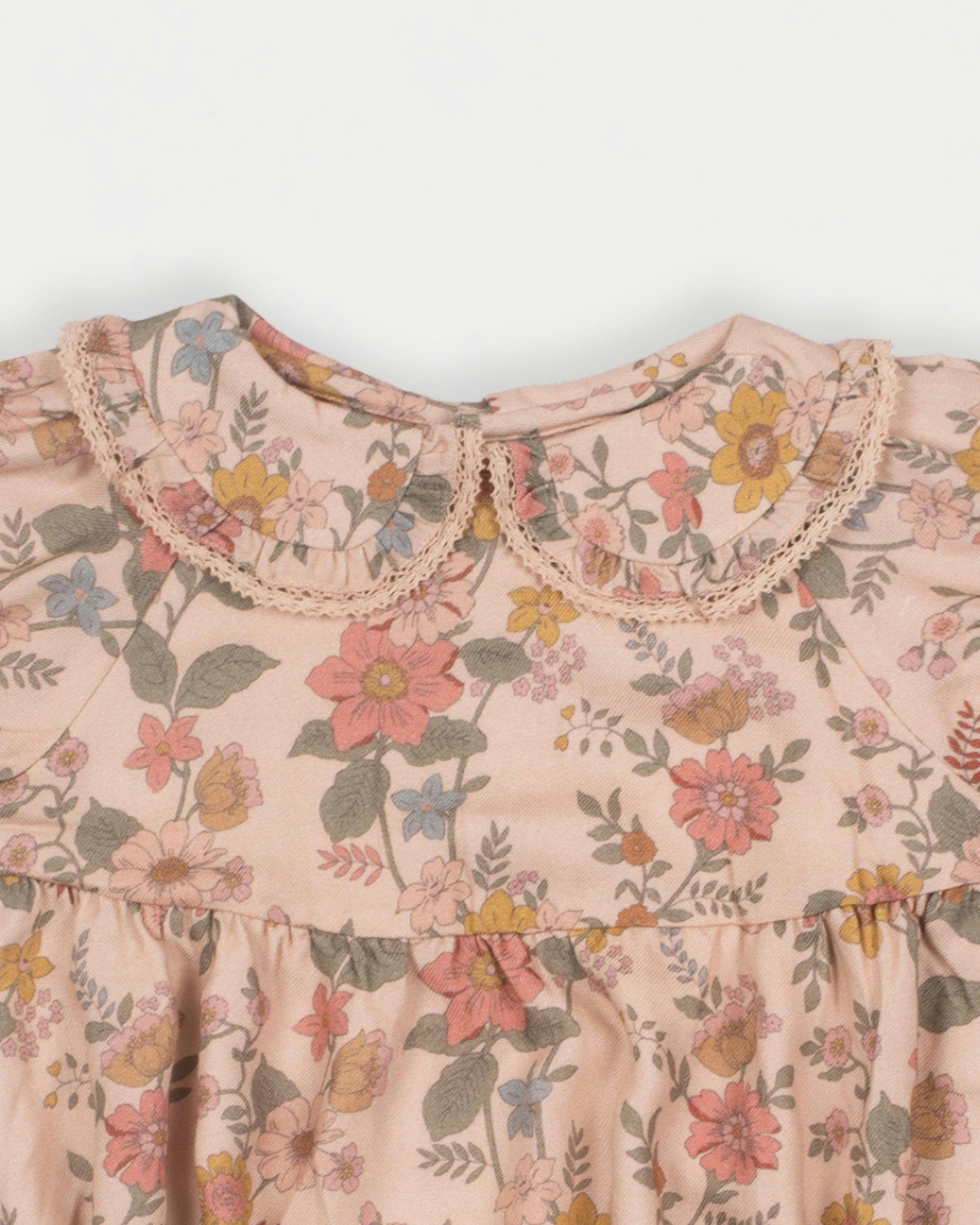 Mathilda Baby Bubble Romper - Bloom