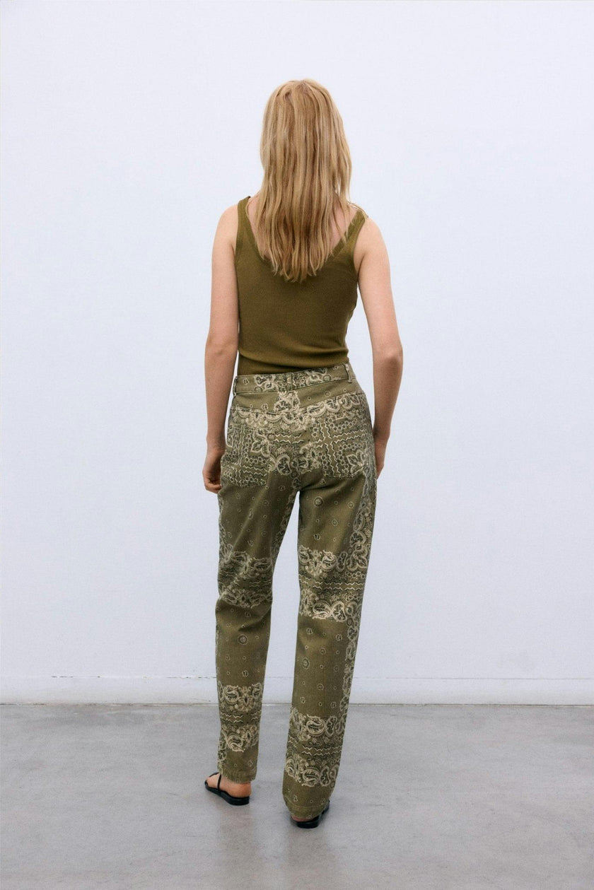 Waterlily Woman Pant Bandana Woman Print