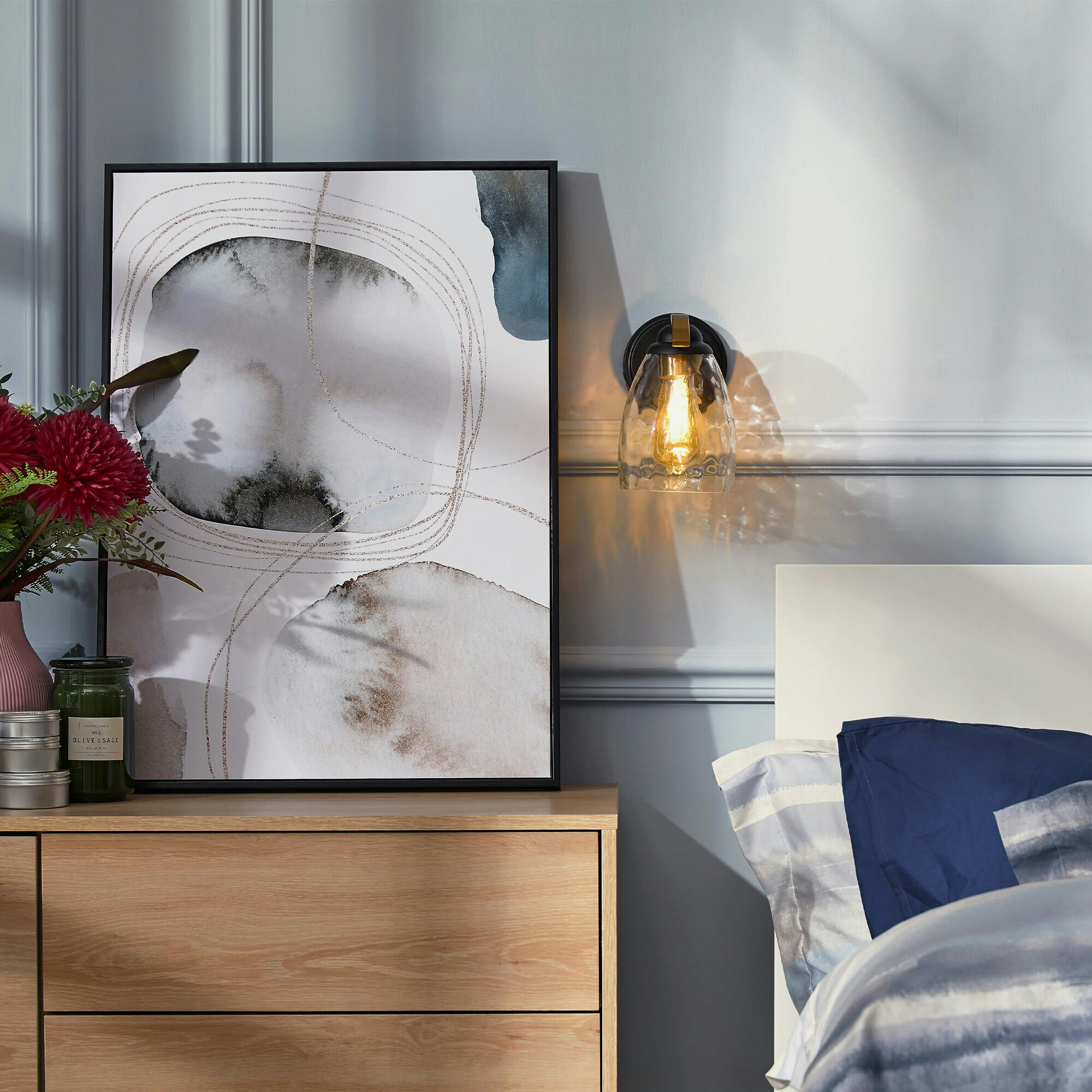 Heidi Dimmable 1-Light Armed Wall Sconce