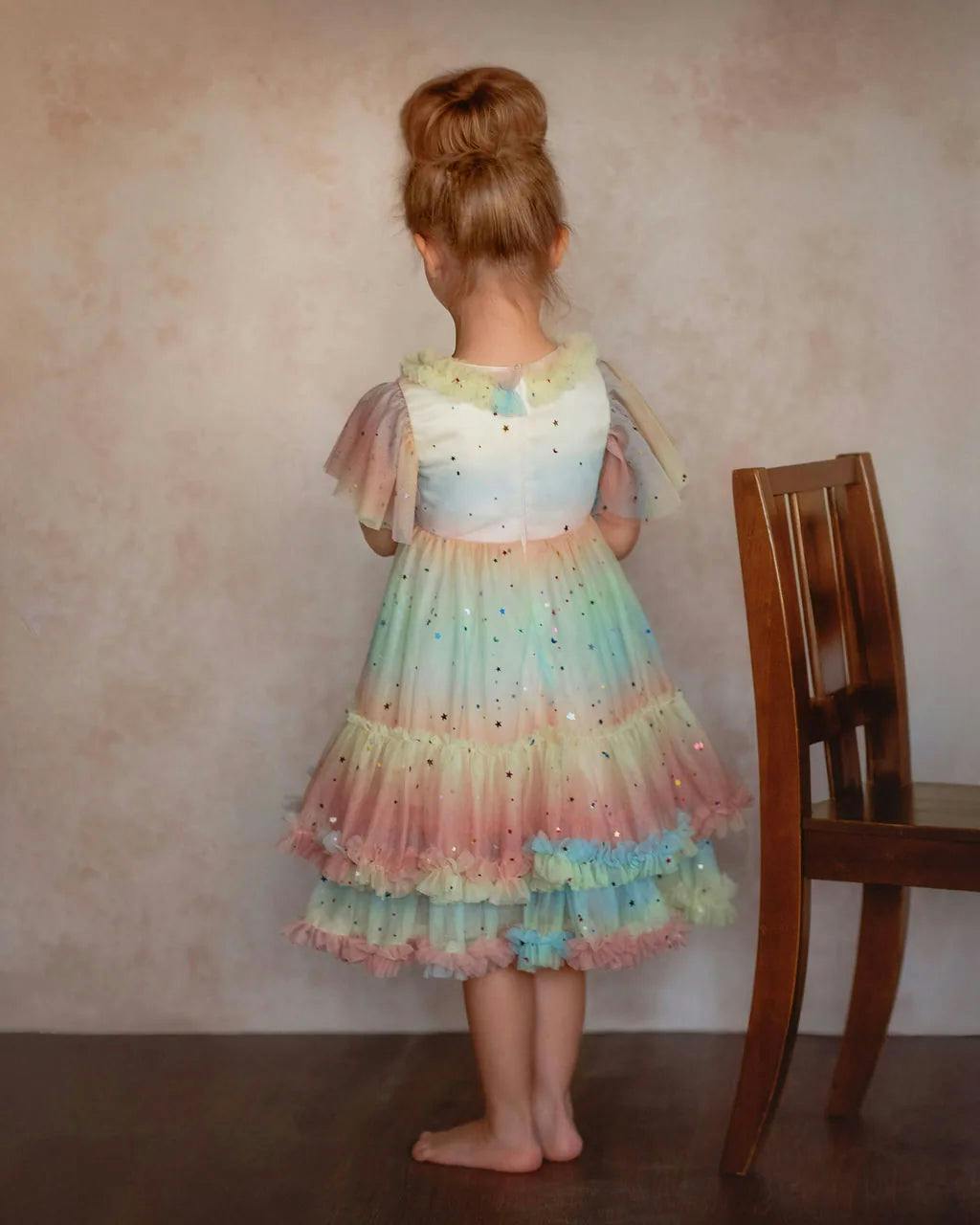 Pastel Stardust Layered Party Dress
