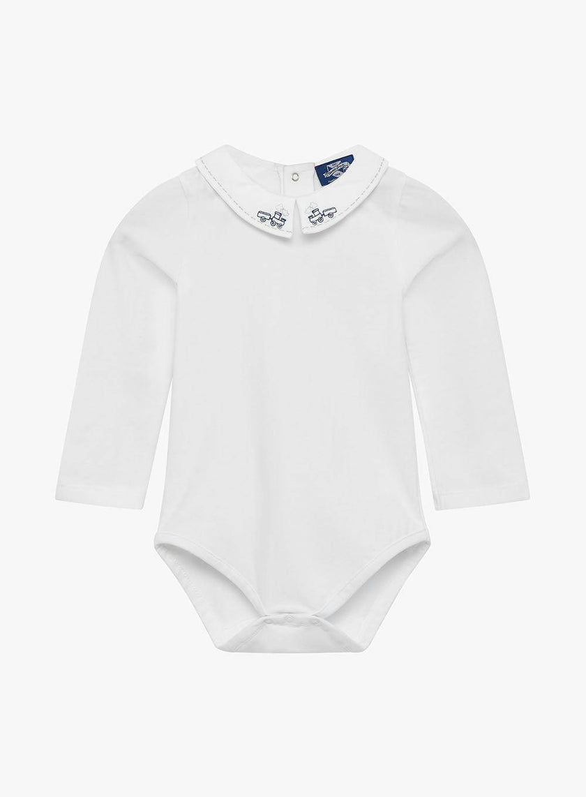 Baby Long Sleeved Monty Train Bodysuit