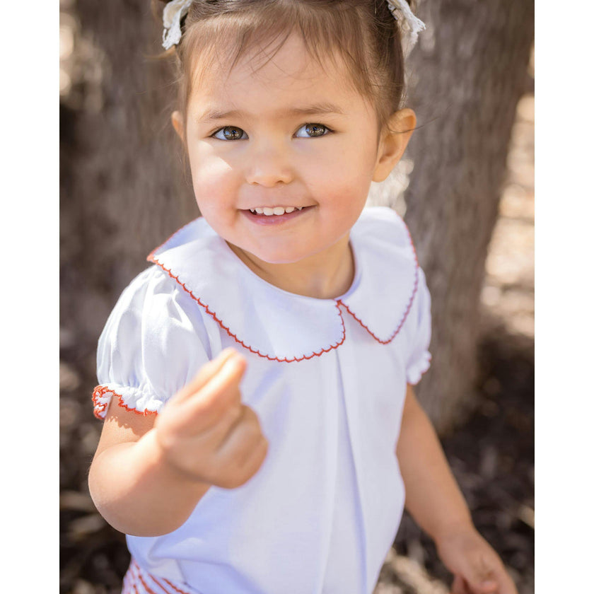 Game Day Striped Girls Short Set