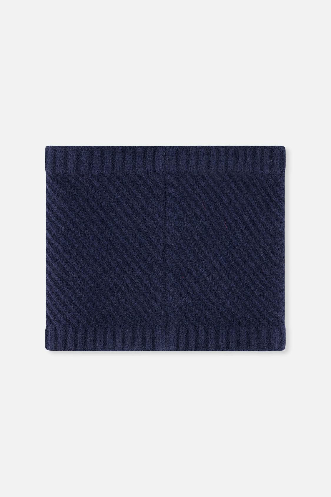 Winter Knit Neckwarmer Navy Blue