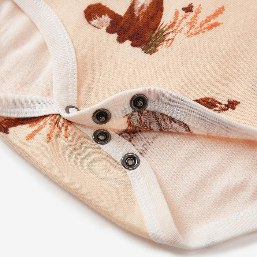 Floral Organic Cotton Short Sleeve One Piece