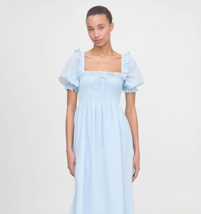 The Scarlett Nap Dress - Pale Blue