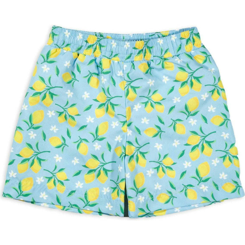 Lemon Print Swim Trunk