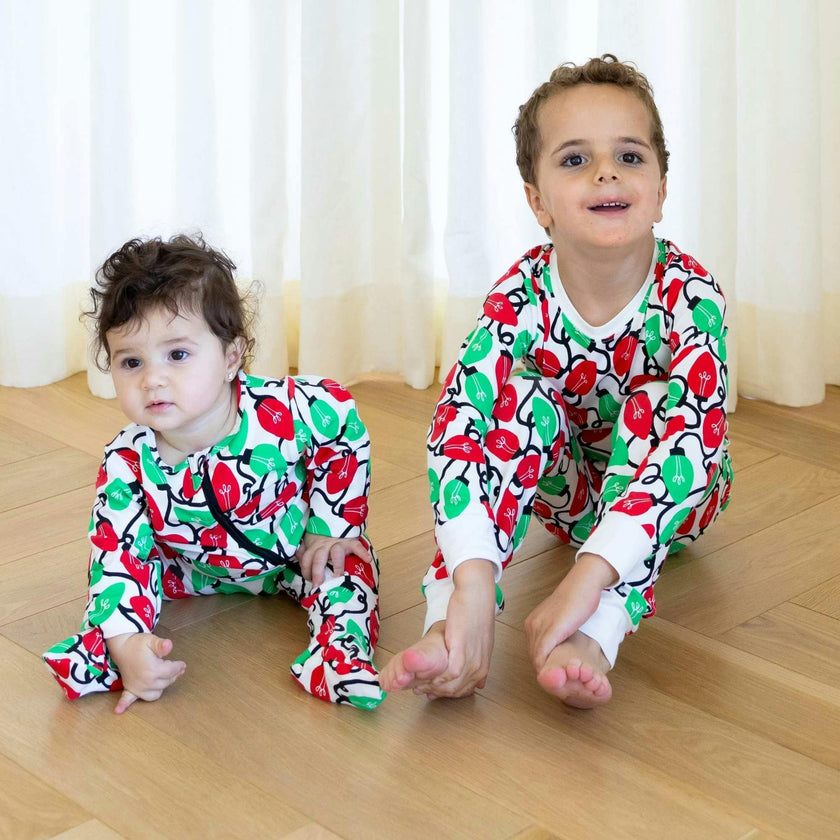 Zippered Footed Onesie, Multi