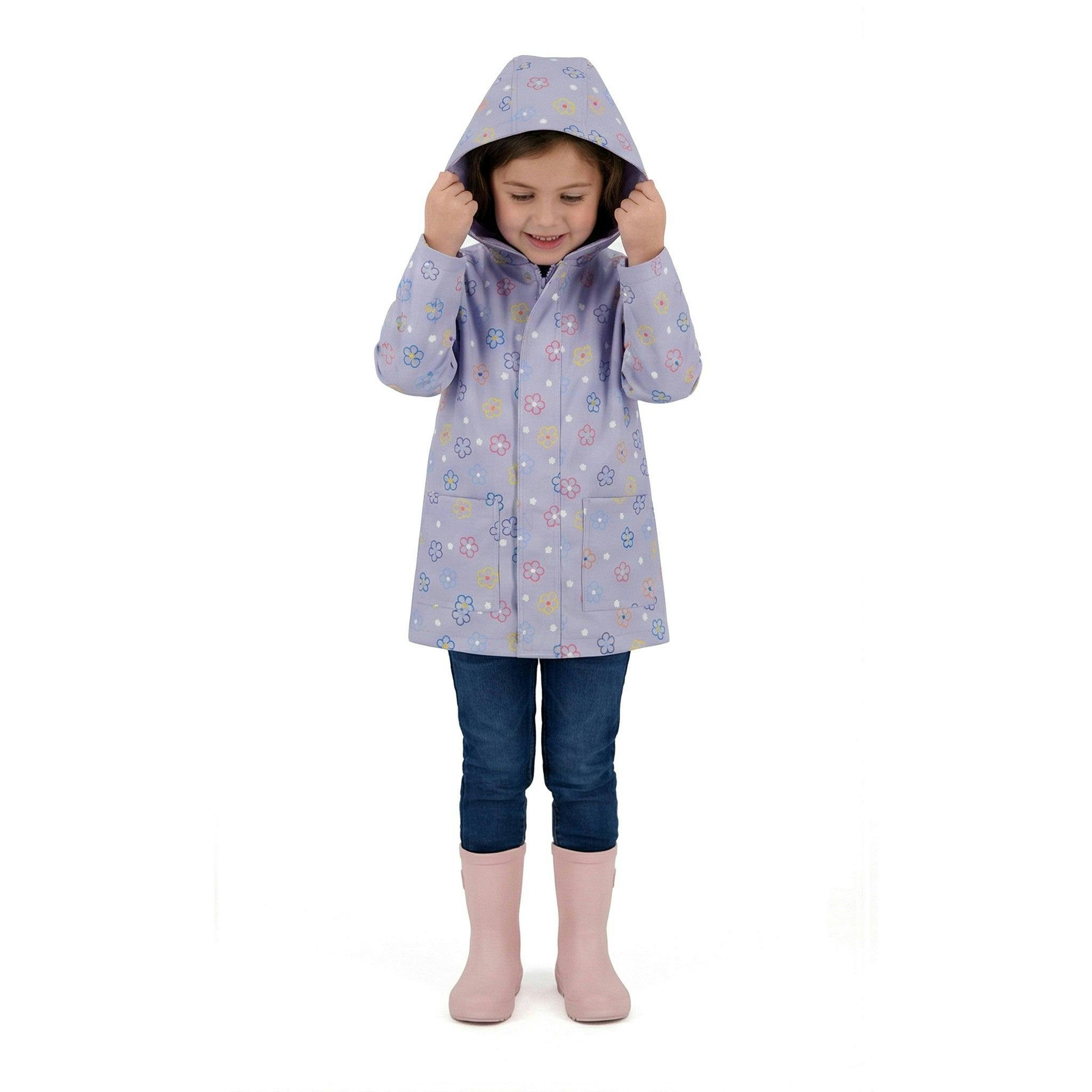 Girls Rain Coat | Multicolor Floral