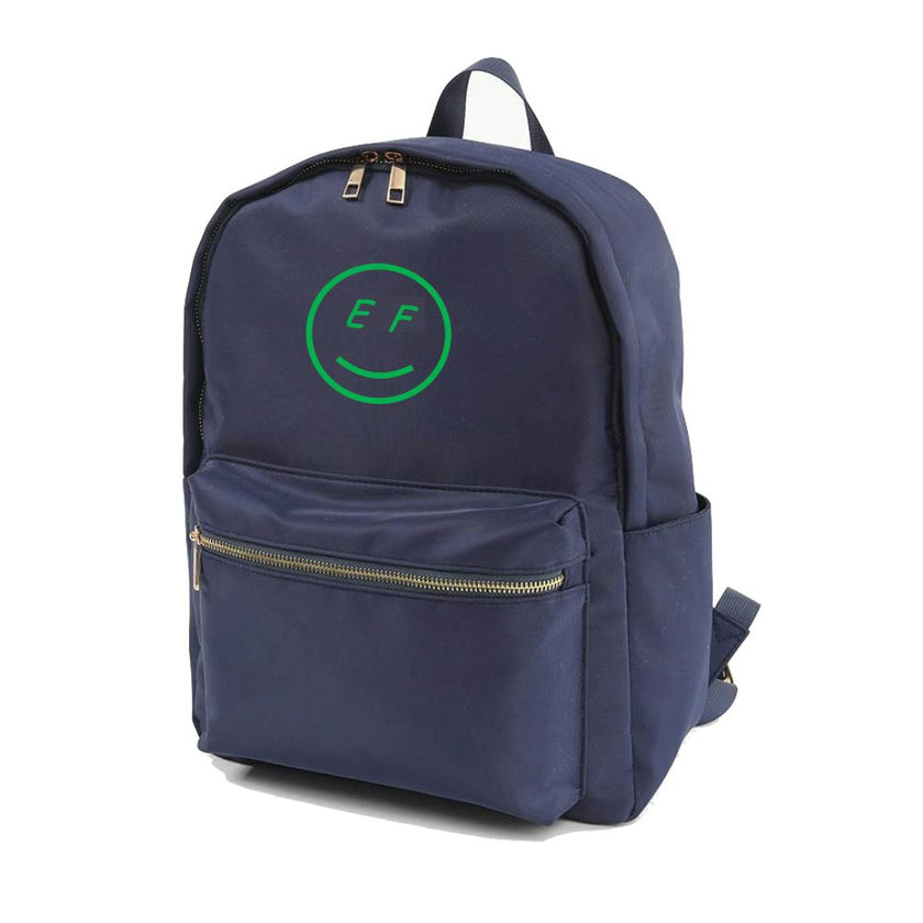 Personal Smiley Embroidered Backpack