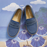 Loafer Espadrille | Indigo Linen