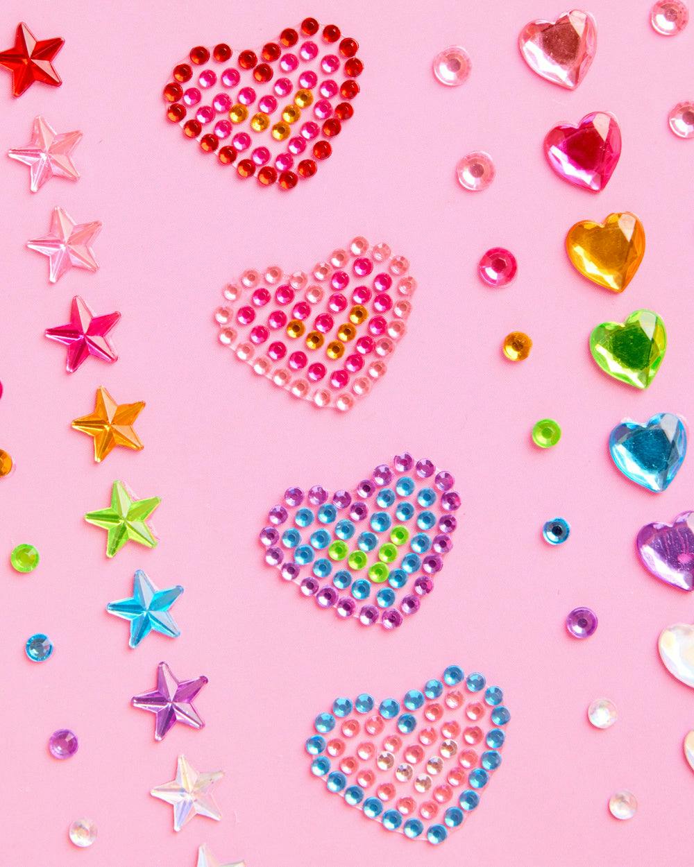 Rainbow Face Gems - 82 pc rainbow rhinestones