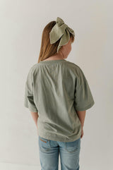 Girls Cotton Screen-Printed Tee in Roaming Dreamer