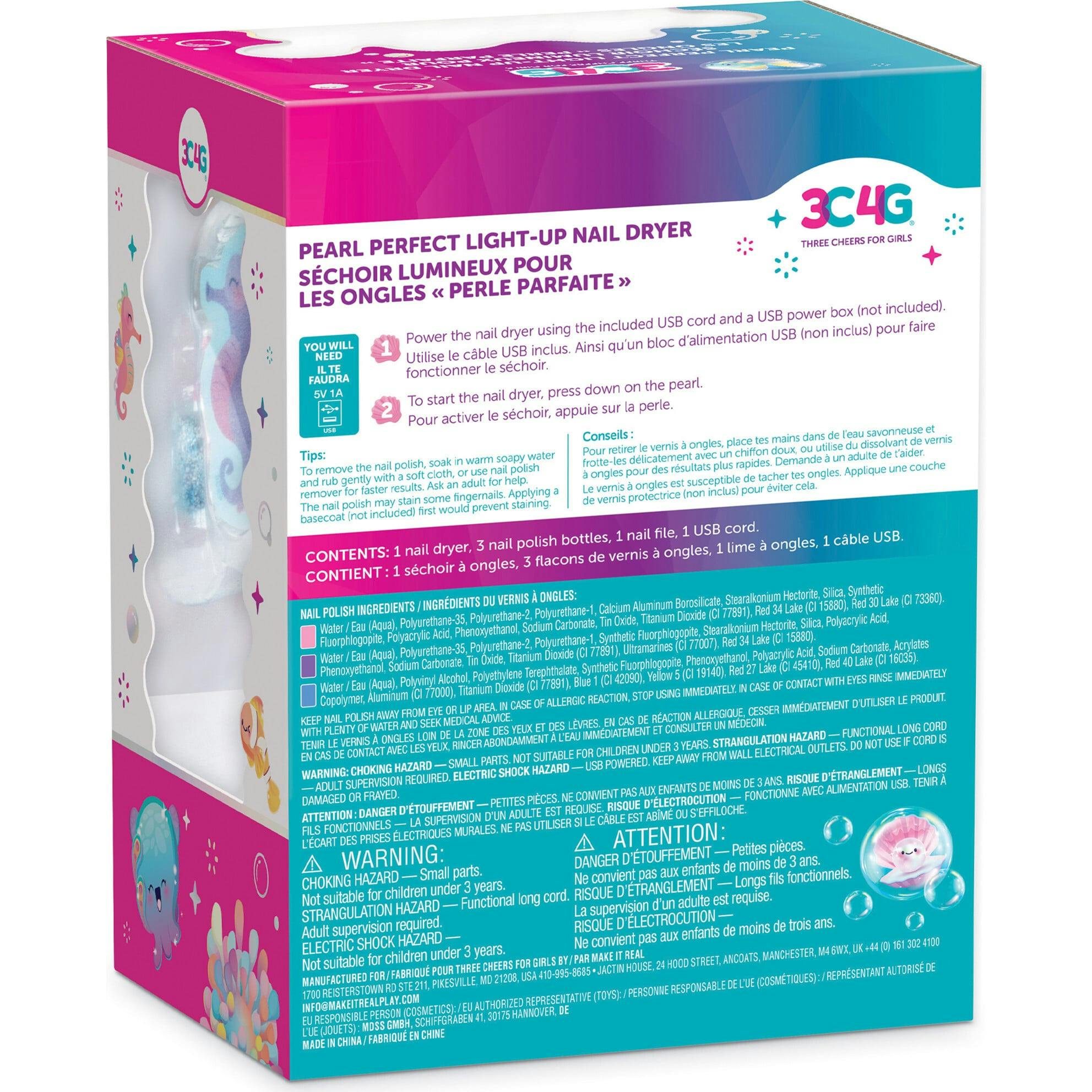 3C4G: Pearl Perfect Light-up Nail Dryer