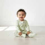 Zippered Romper in Bee Happy