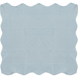 Bow Print Blanket Blue Mist