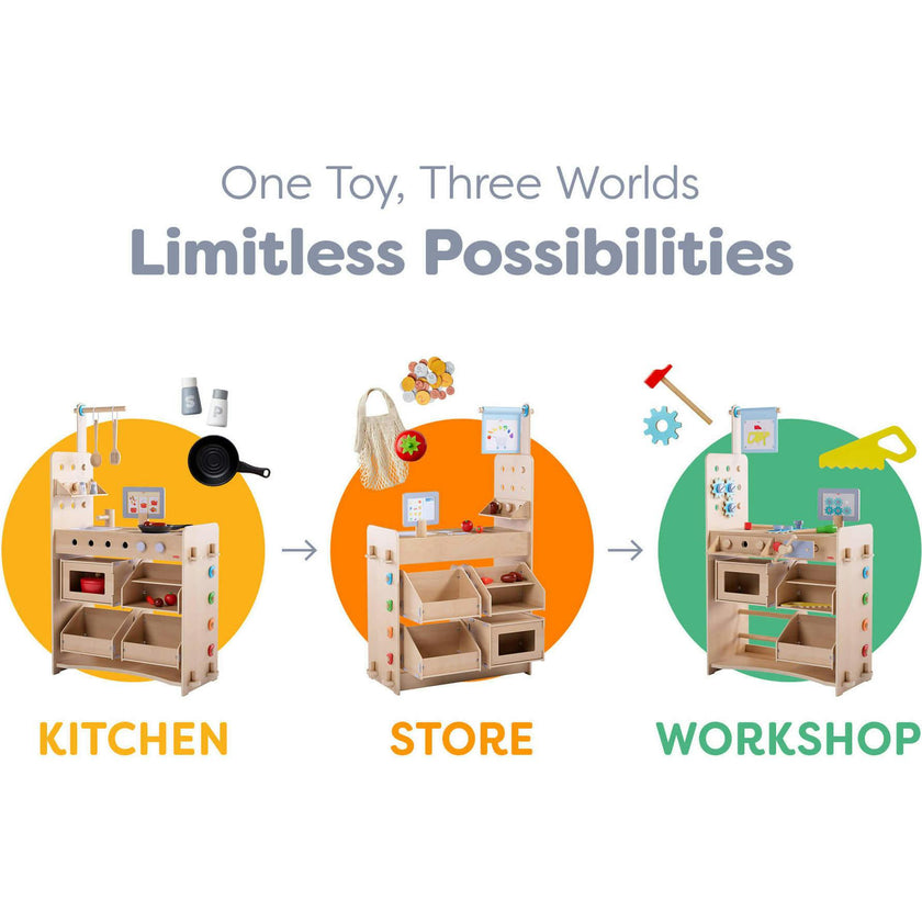 Creative Play 3 in 1 – Play Kitchen