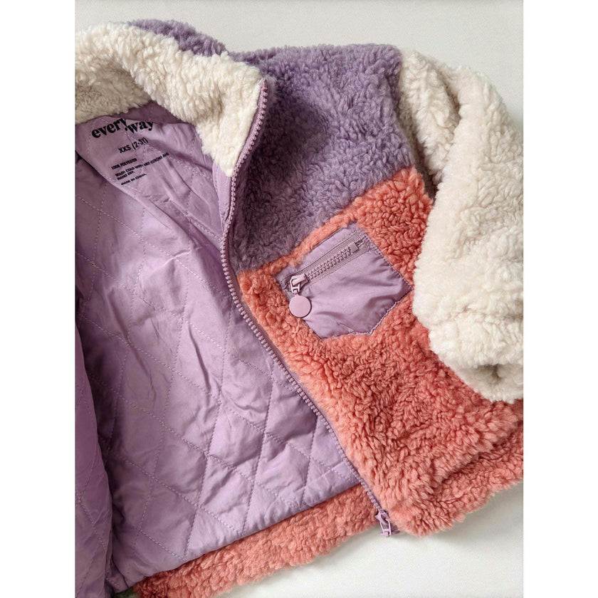 Color Block Fleece Jacket