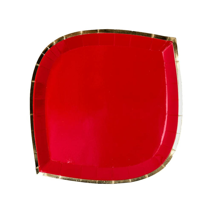Posh Ruby Kiss Plates - 2 Size Options