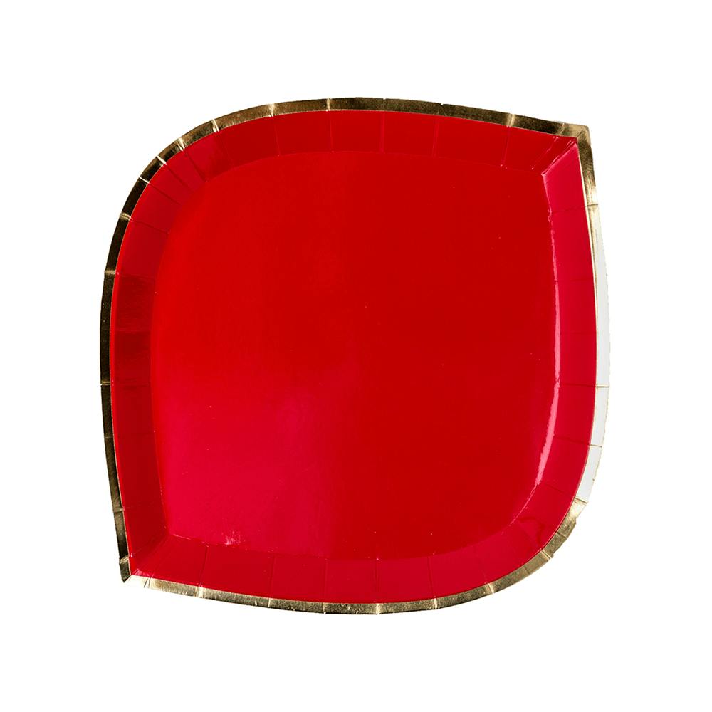Posh Ruby Kiss Plates - 2 Size Options