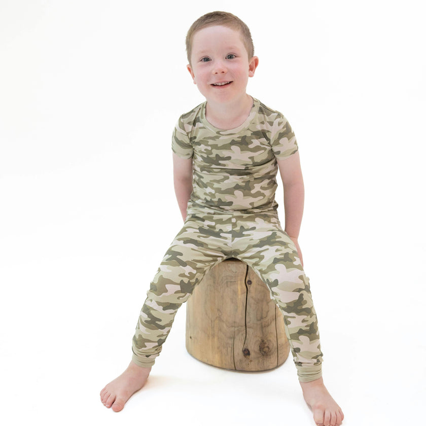 Camo - Short Sleeve Loungewear Set
