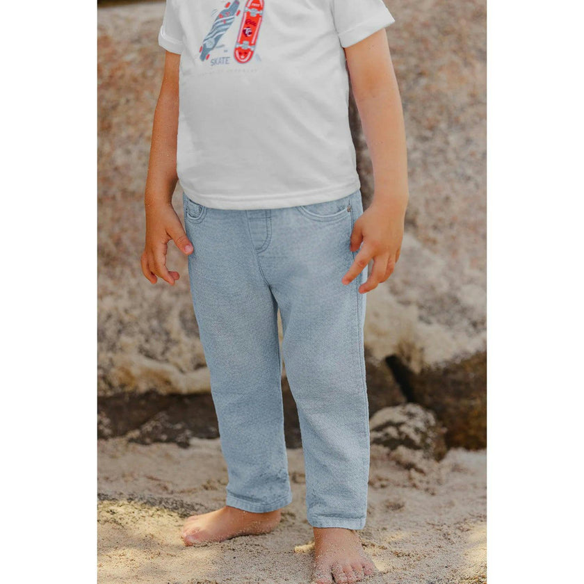 TARTINE ET CHOCOLAT Chambray Denim Baby Pants