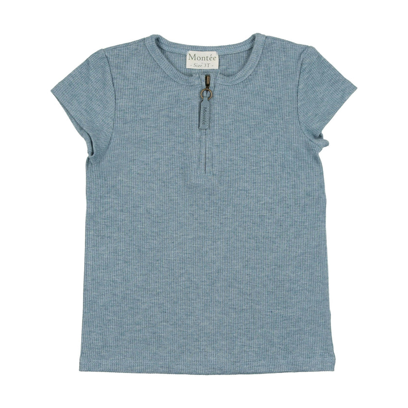 Soft Ribbed Short Sleeve Shirt